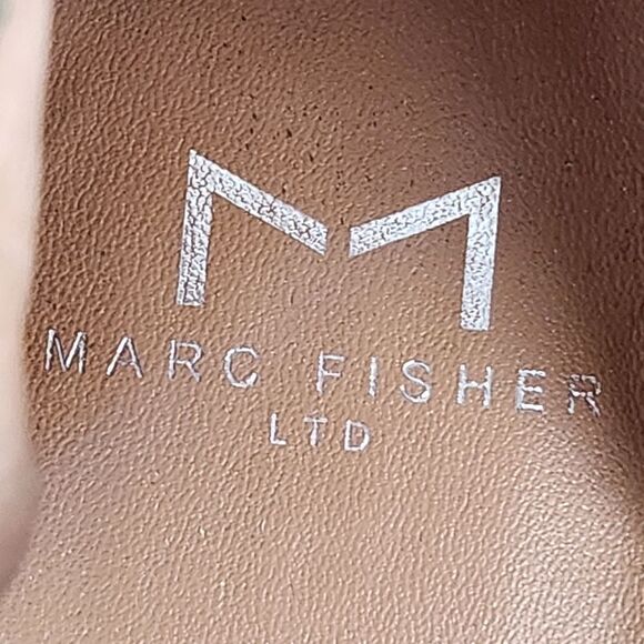 Marc Fisher Adalyn Espadrille Leather Wedge Platform Olive Green Suede Size 8.5 - Picture 11 of 14